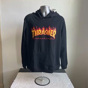 Thrasher | Shirts | Thrasher Magazine Hoodie Pullover Sweatshirt Colorblack  Sizel | Poshmark
